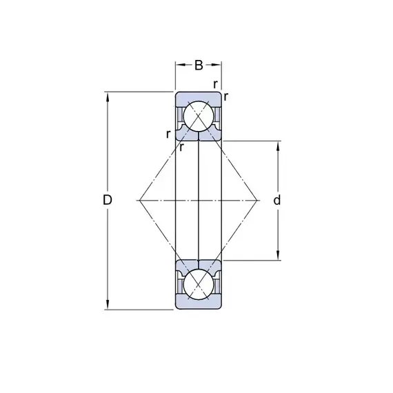 Підшипник QJ 310 MA/C2L SKF