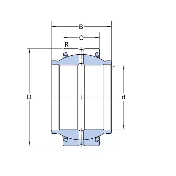 Підшипник GEM 50 ES-2RS SKF