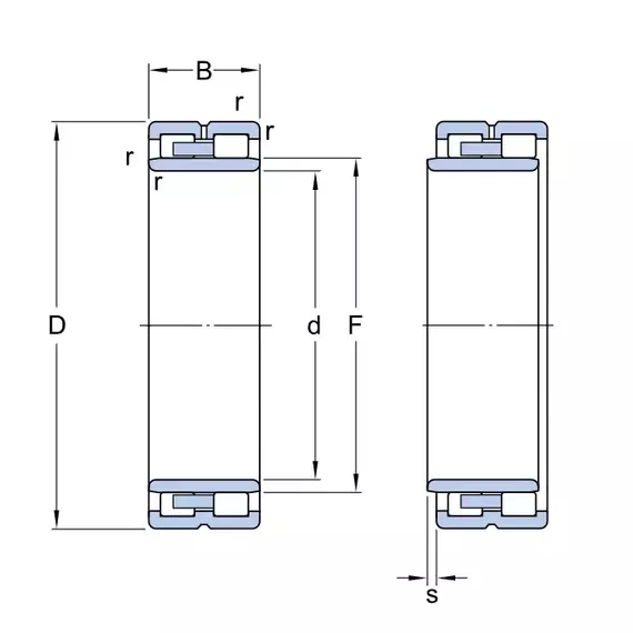 Підшипник NNU 4928 B/SPW33 SKF