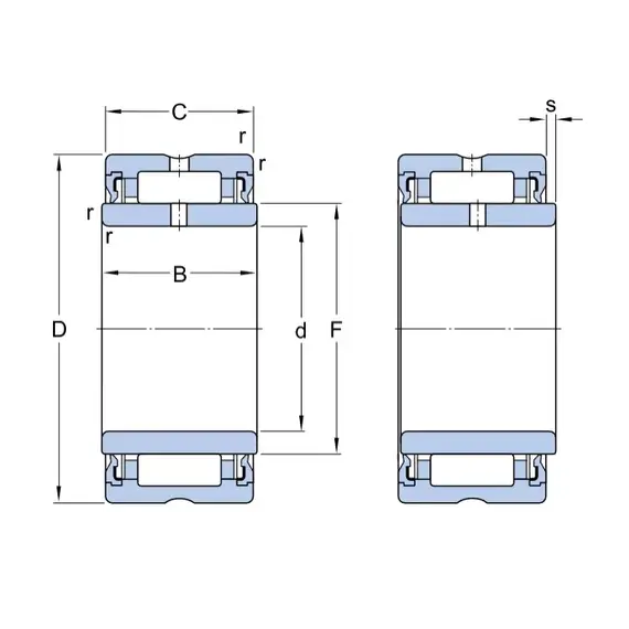 Підшипник NA 4908 2RS SKF