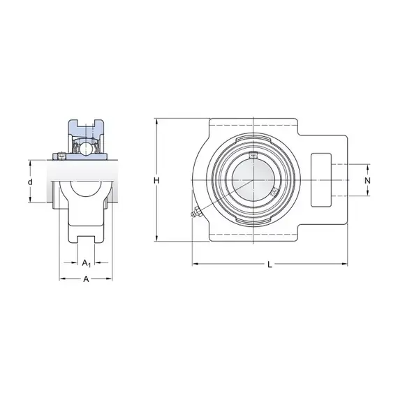 Корпус із підшипником TU 35 TF SKF