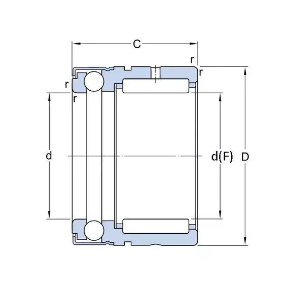 Підшипник NX 10 Z SKF