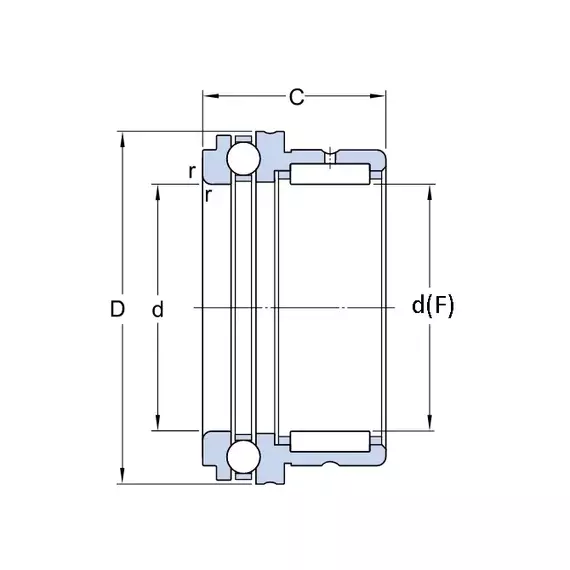 Підшипник NKX 35 SKF