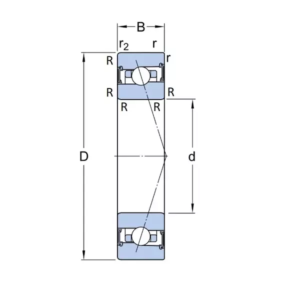 Підшипник S7009 CDGA/HCP4A SKF