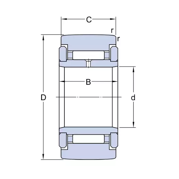 Подшипник NATR 8X SKF