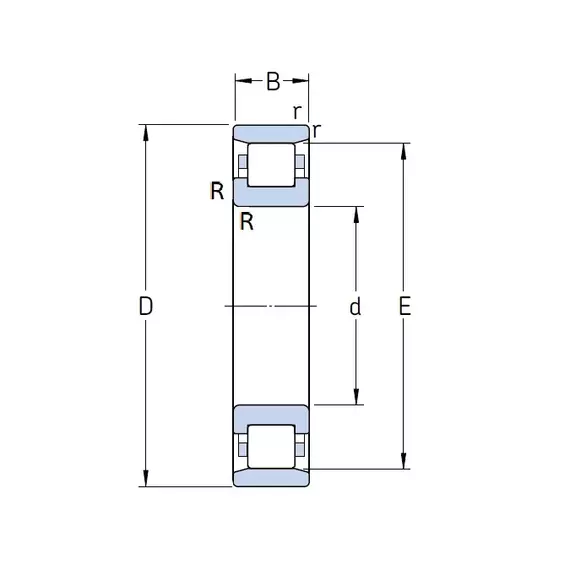 Підшипник N 216 ECP SKF