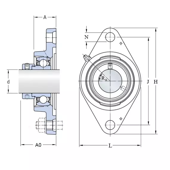 Корпус із підшипником FYTB 25 FM SKF