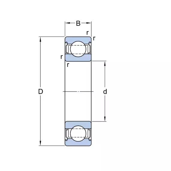 Підшипник 6005 2Z/VA208 SKF