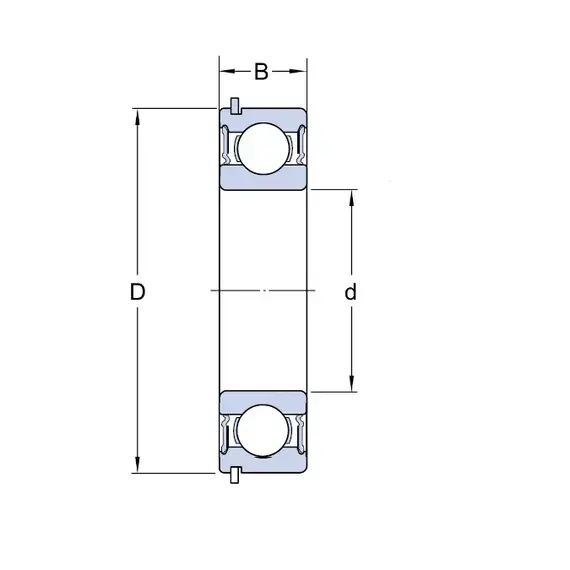 Підшипник 6209 2RS1NR SKF