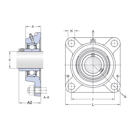 Корпус із підшипником FYJ 50 TF SKF
