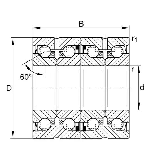 Підшипник ZKLN 2557 2RS 2AP INA