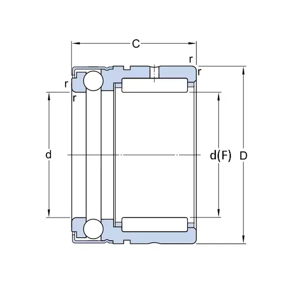 Підшипник NX 25 Z SKF