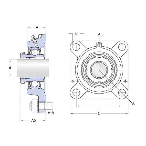 Корпус із підшипником FYJ 55 KF SKF