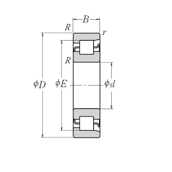 Підшипник NF 204 W NSK