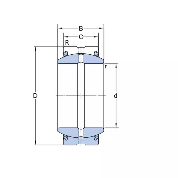 Підшипник GEZ 100 ES-2RS SKF