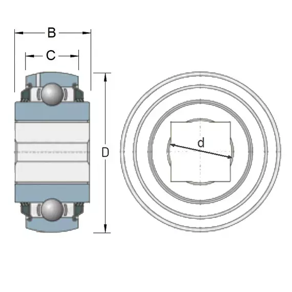Подшипник GW 208 PP17 Timken