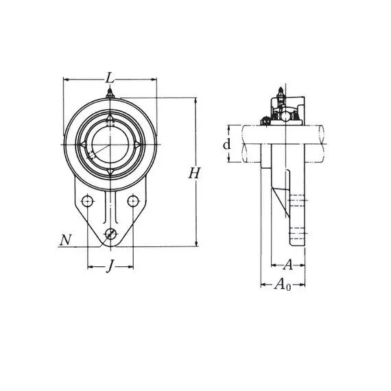 Корпус із підшипником UCFH 206 D1 NSK