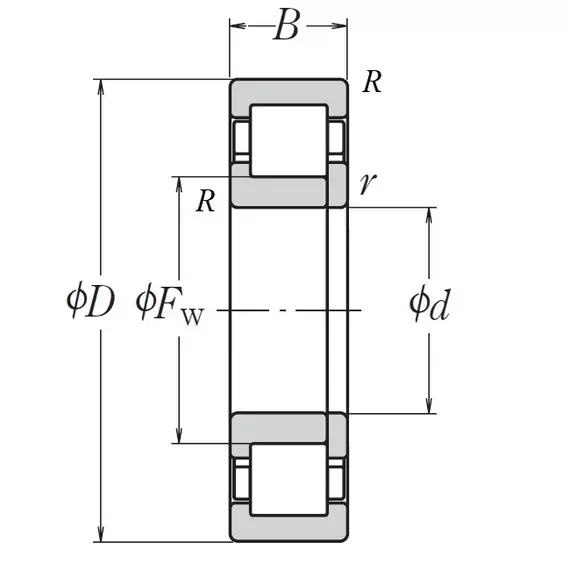 Підшипник NUP 215 W NSK