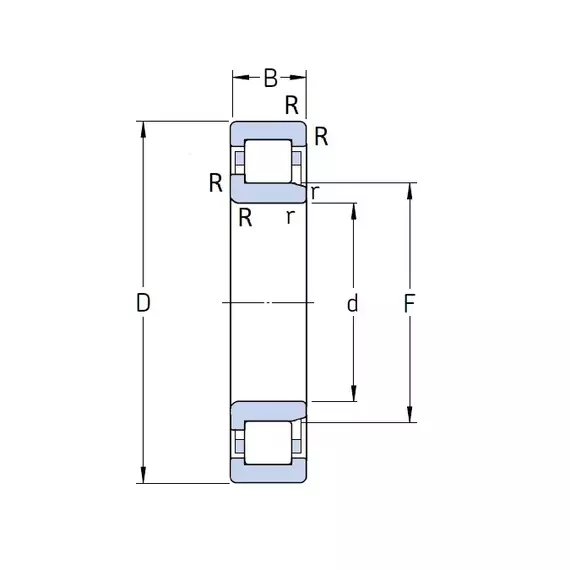 Підшипник NJ 215 ECJ SKF