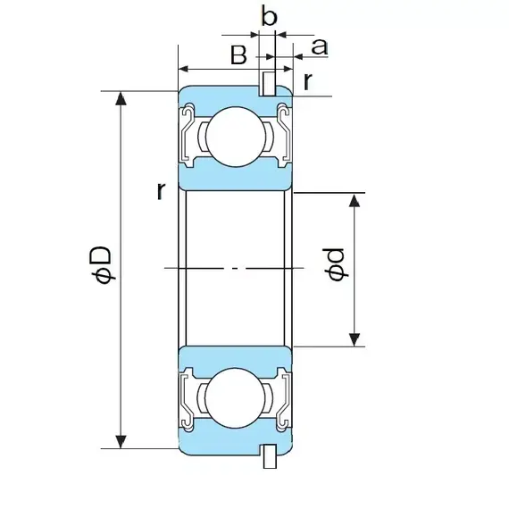 Подшипник 6005 ZZENR NACHI