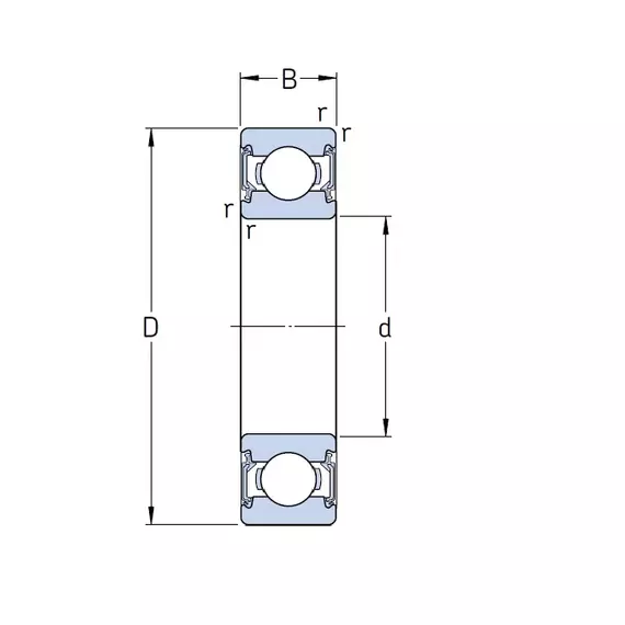 Подшипник 6202 2RSL SKF