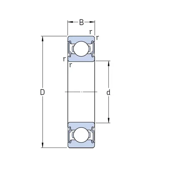 Підшипник 6202 2RSL SKF