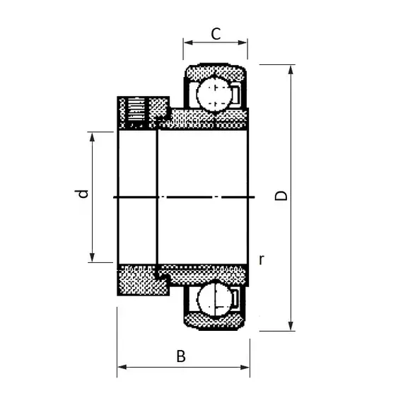 Підшипник RA 108 NPPB (1240-1.1/2EC) NSK