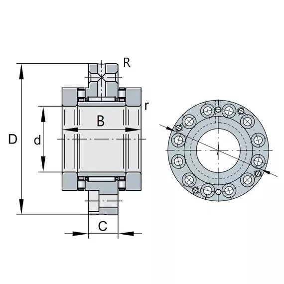 Подшипник ZARF 30105 TVA INA