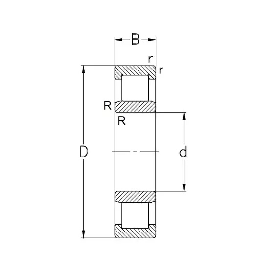 Підшипник NU 2218 E M6 NKE