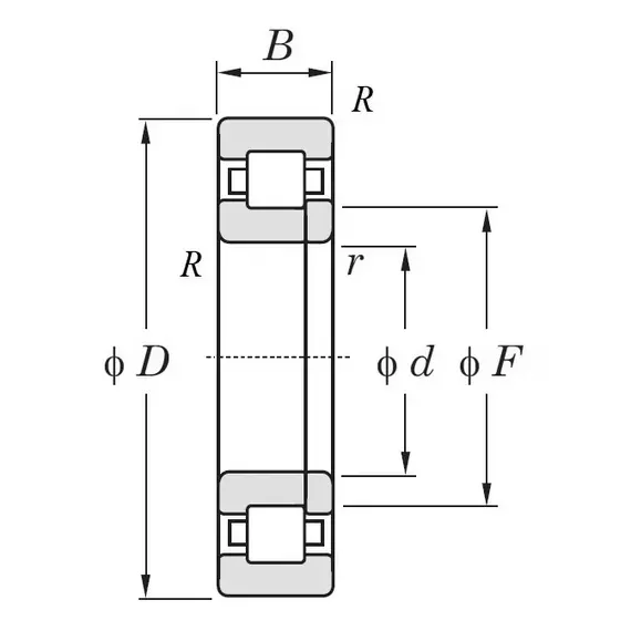 Підшипник NUP 2208 ZKL