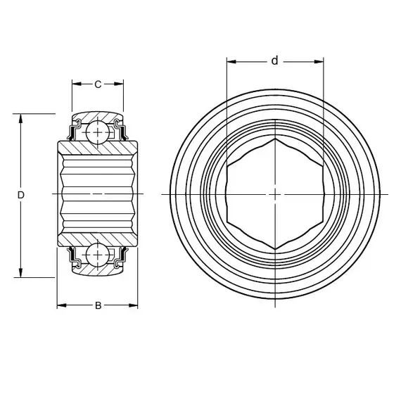 Підшипник W 208 PPB16 Timken
