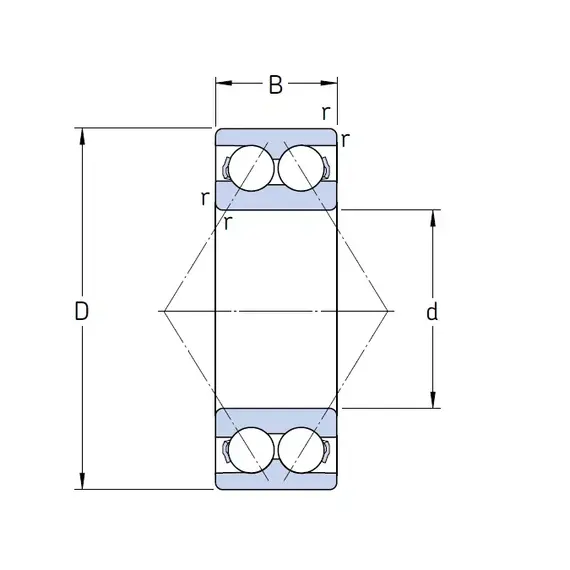 Підшипник 3311 A SKF