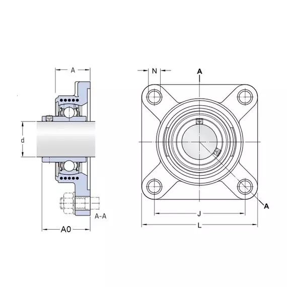 Корпус із підшипником FYK 30 TF SKF