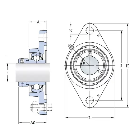 Корпус із підшипником FYTB 45 WF SKF