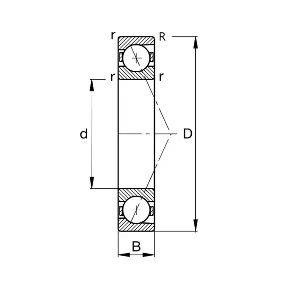 Підшипник B7216CATB P5OL KINEX