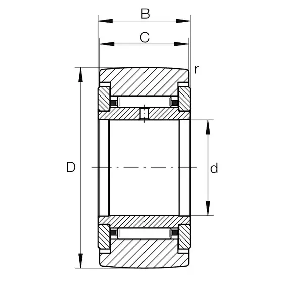 Підшипник NATR 12 X INA