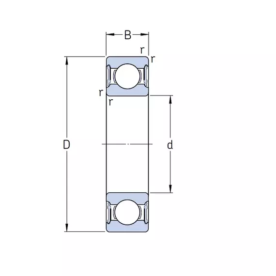 Підшипник 62212 2RS1 SKF