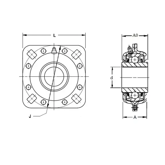 Корпус с подшипником DHU 1 1/2 R209 Timken