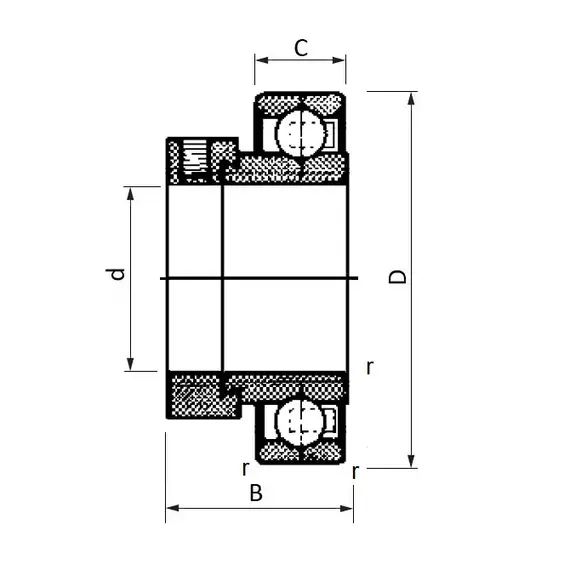 Підшипник 1335-1.1/4EC NSK