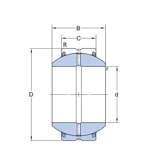 Підшипник GEH 60 ES 2RS SKF