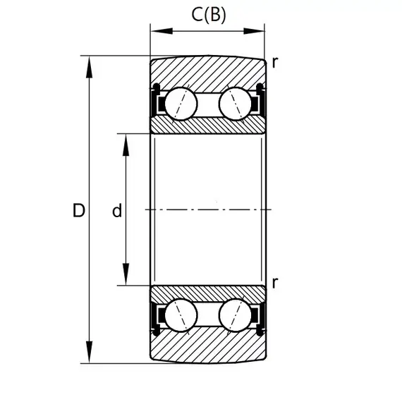 Підшипник LR 5308 2RS INA