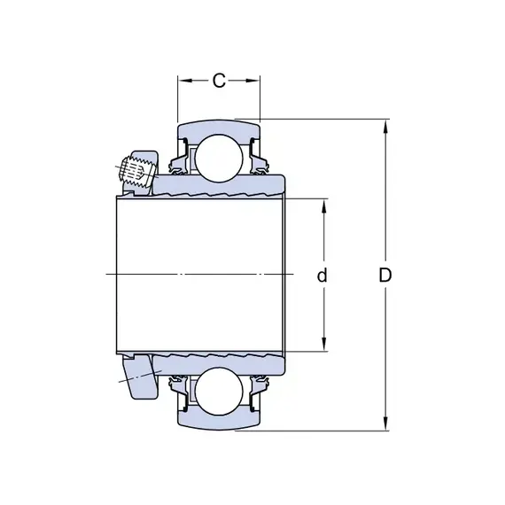 Підшипник YSPAG 207-104 SKF