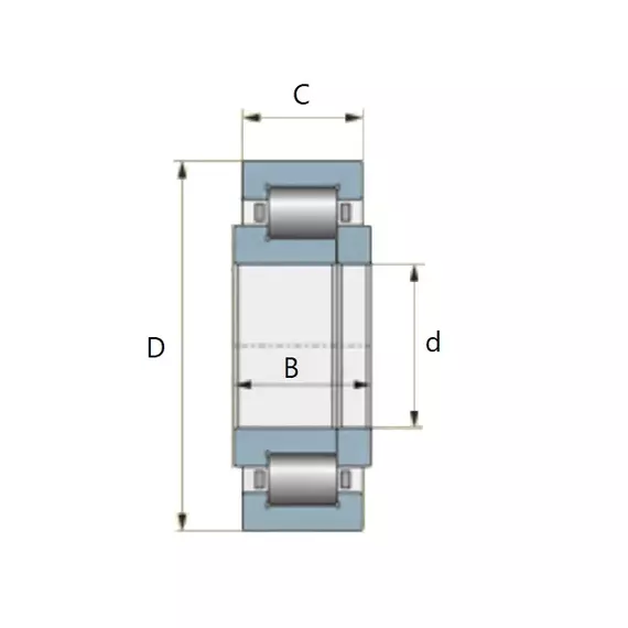 Подшипник F 554185.01 NUPT INA