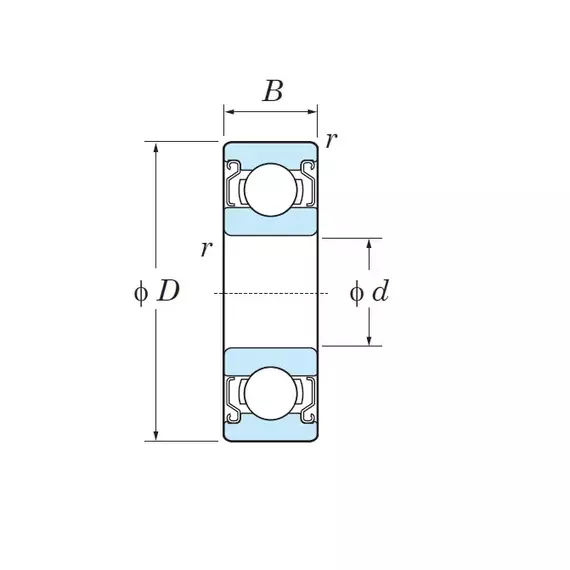Подшипник 628 ZZ JTEKT (Koyo)