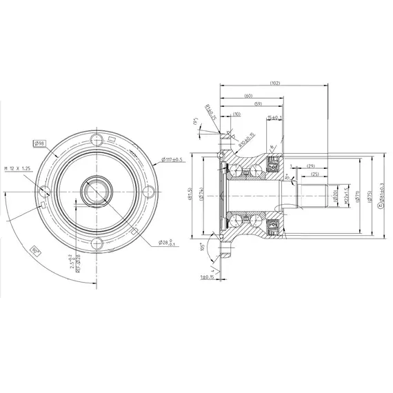 Підшипник BAA 0004 SKF