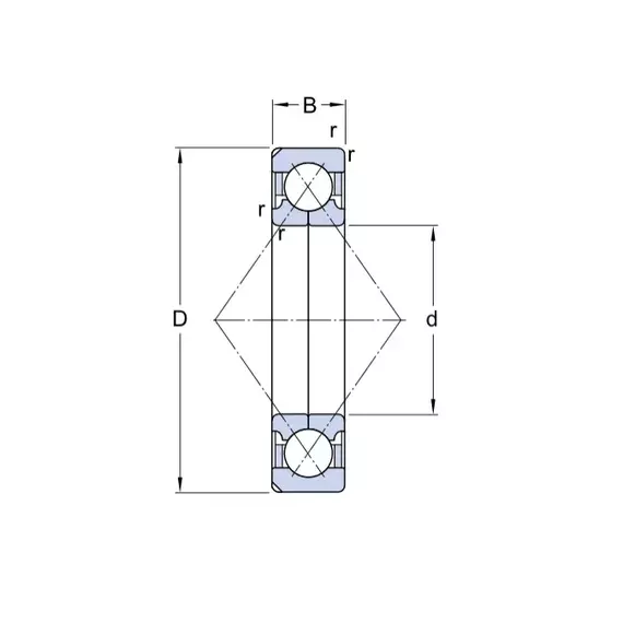 Підшипник QJ 214 N2MA SKF