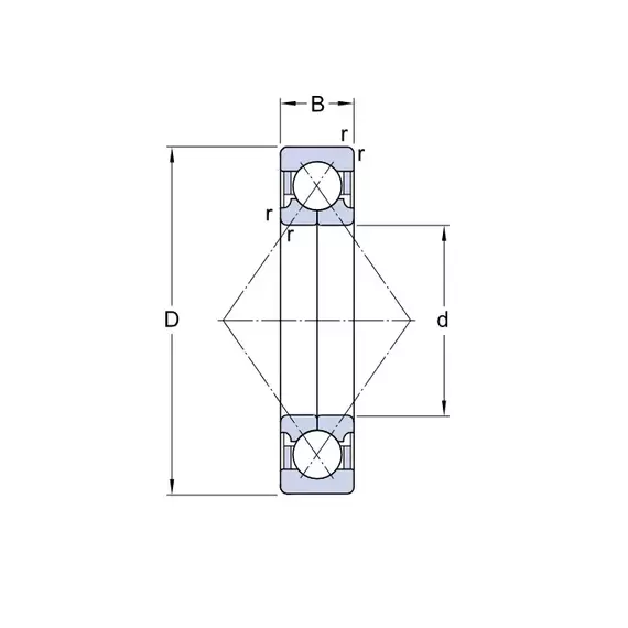 Підшипник QJ 313 MA SKF