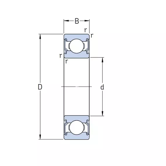 Підшипник 6302 2RSH/C3 SKF