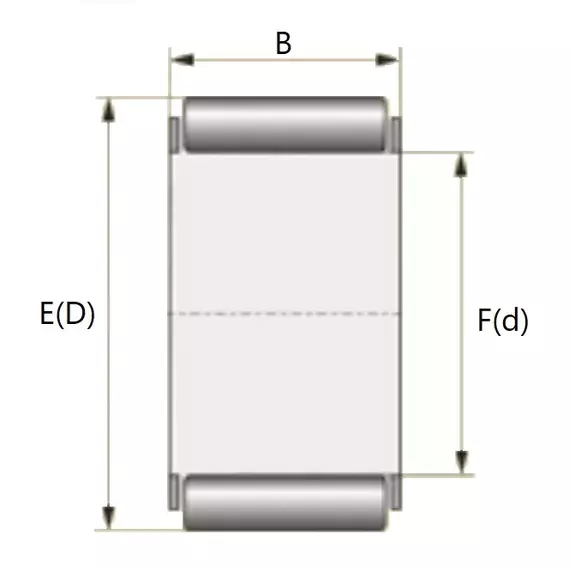 Підшипник KBK F- 222905 (-2-4) INA