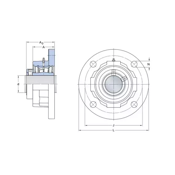 Корпус із підшипником FYR 2 (F4BR 200-SRB-SRE) SKF